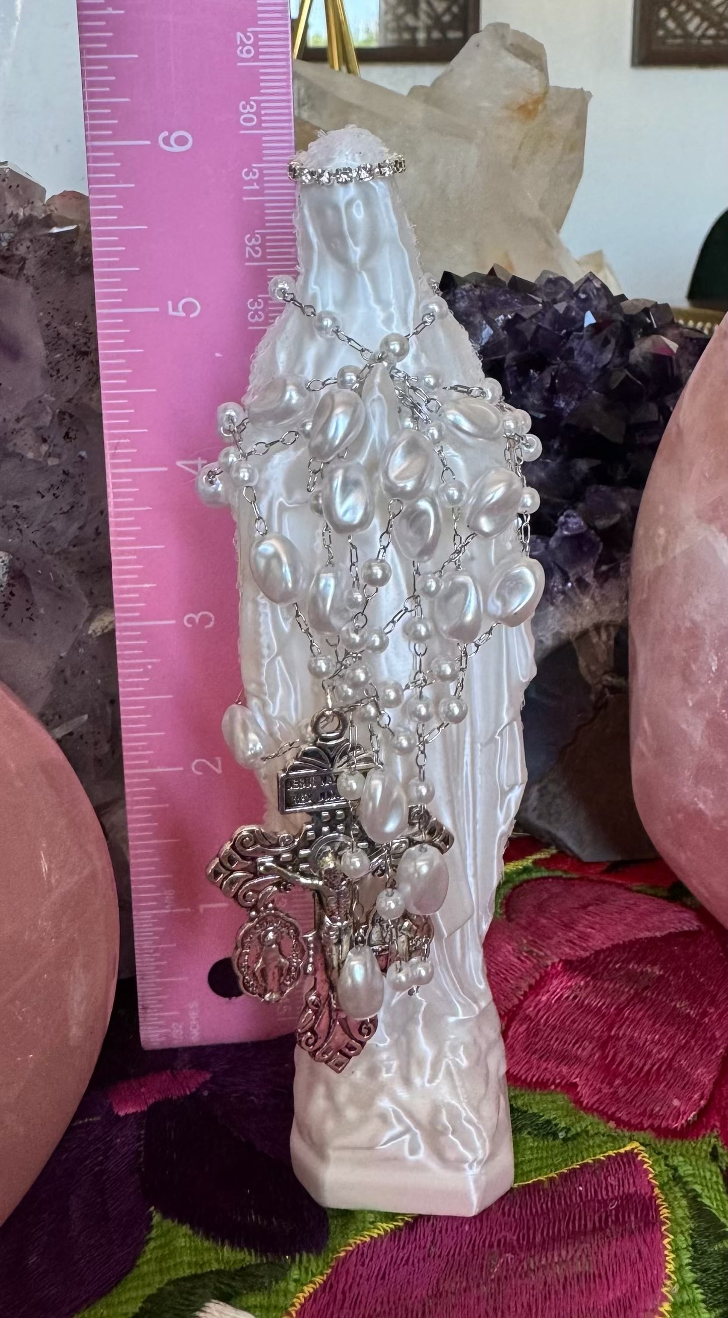 Holy Mother Statue (Pearl White)