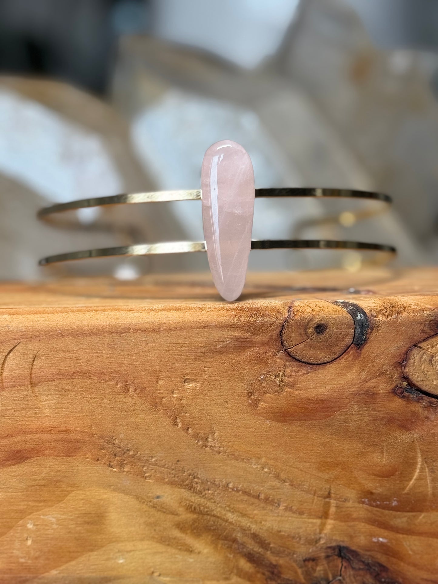 Rose Quartz Choker Necklace