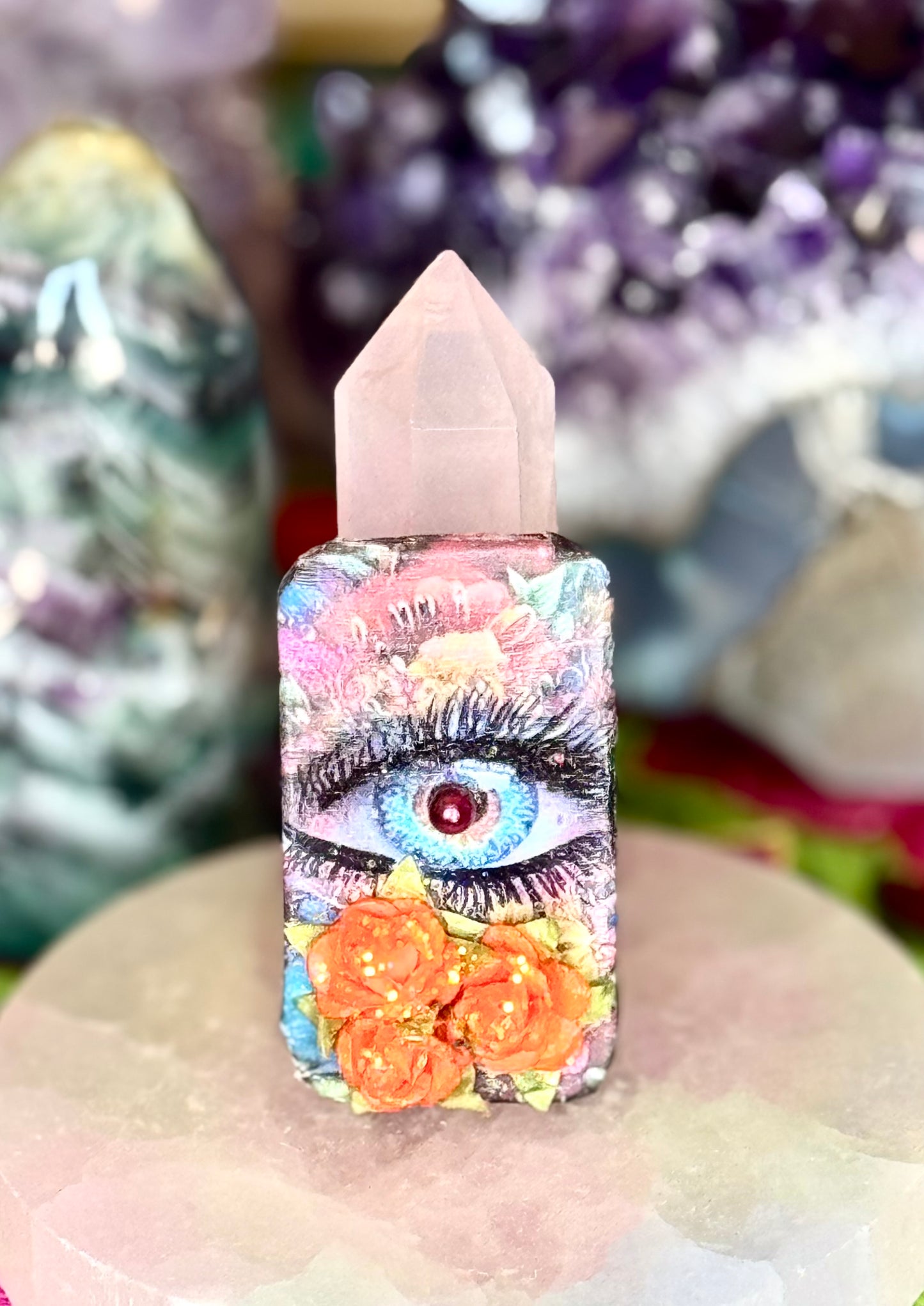 Matchstick Box - Eye with Flower