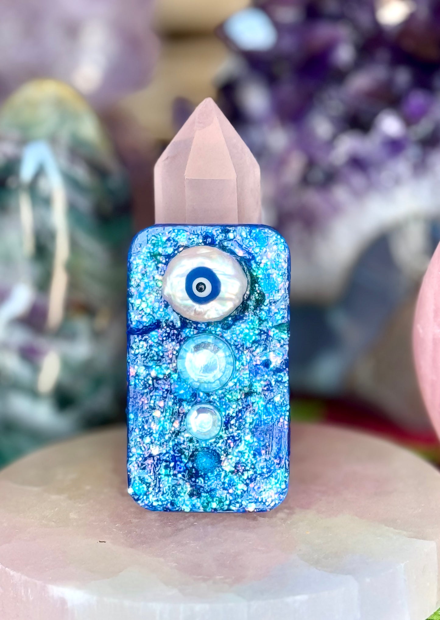 Matchstick Box - Blue Evil Eye
