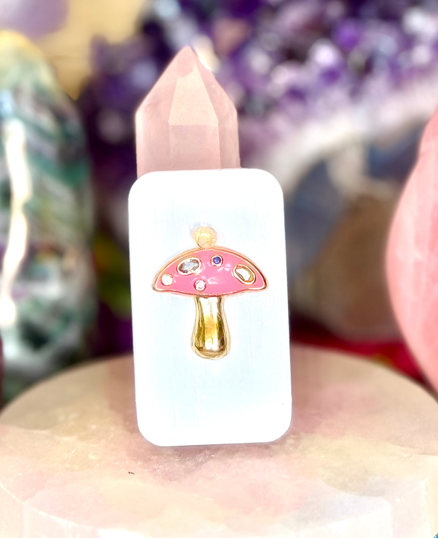 Matchstick Box - Pink Mushroom