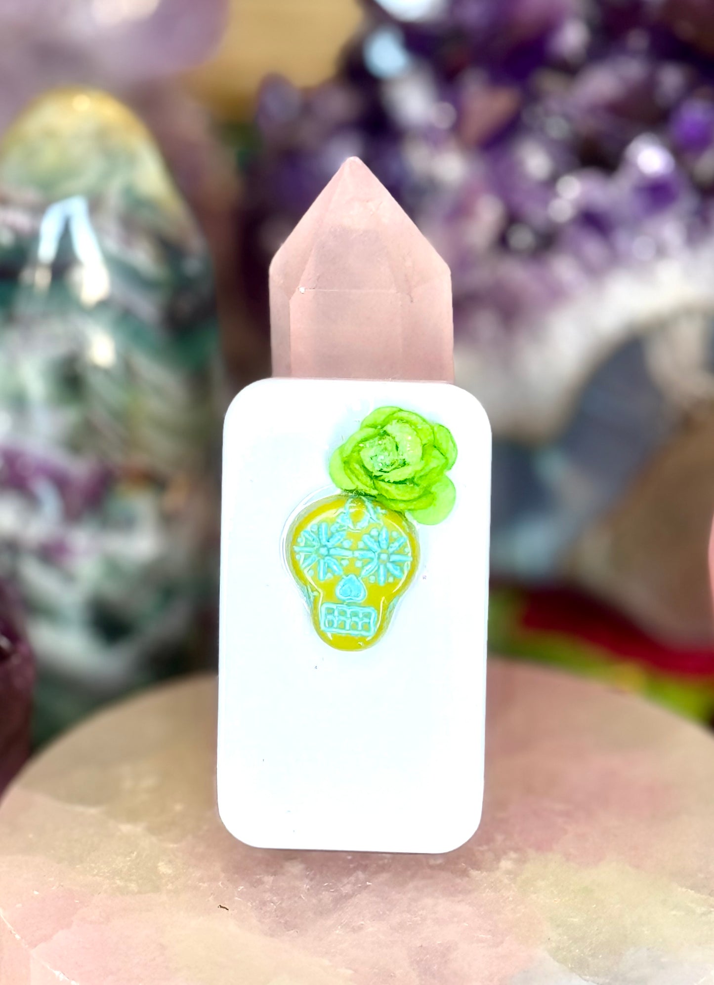 Matchstick Box - White with Green