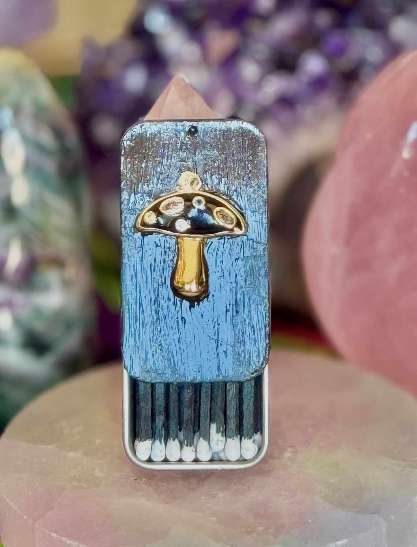Matchstick Box - Black Mushroom