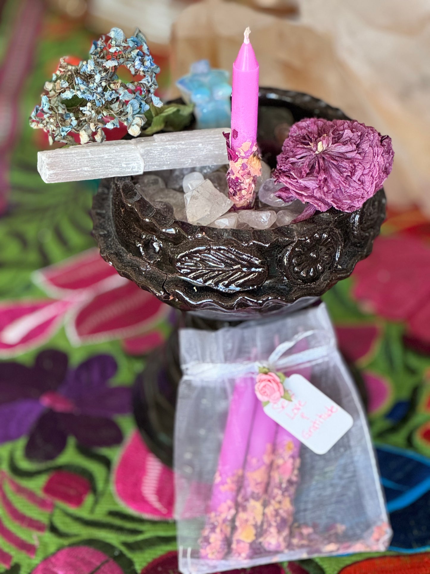 Love & Gratitude Candles (Pink 4.5 in)