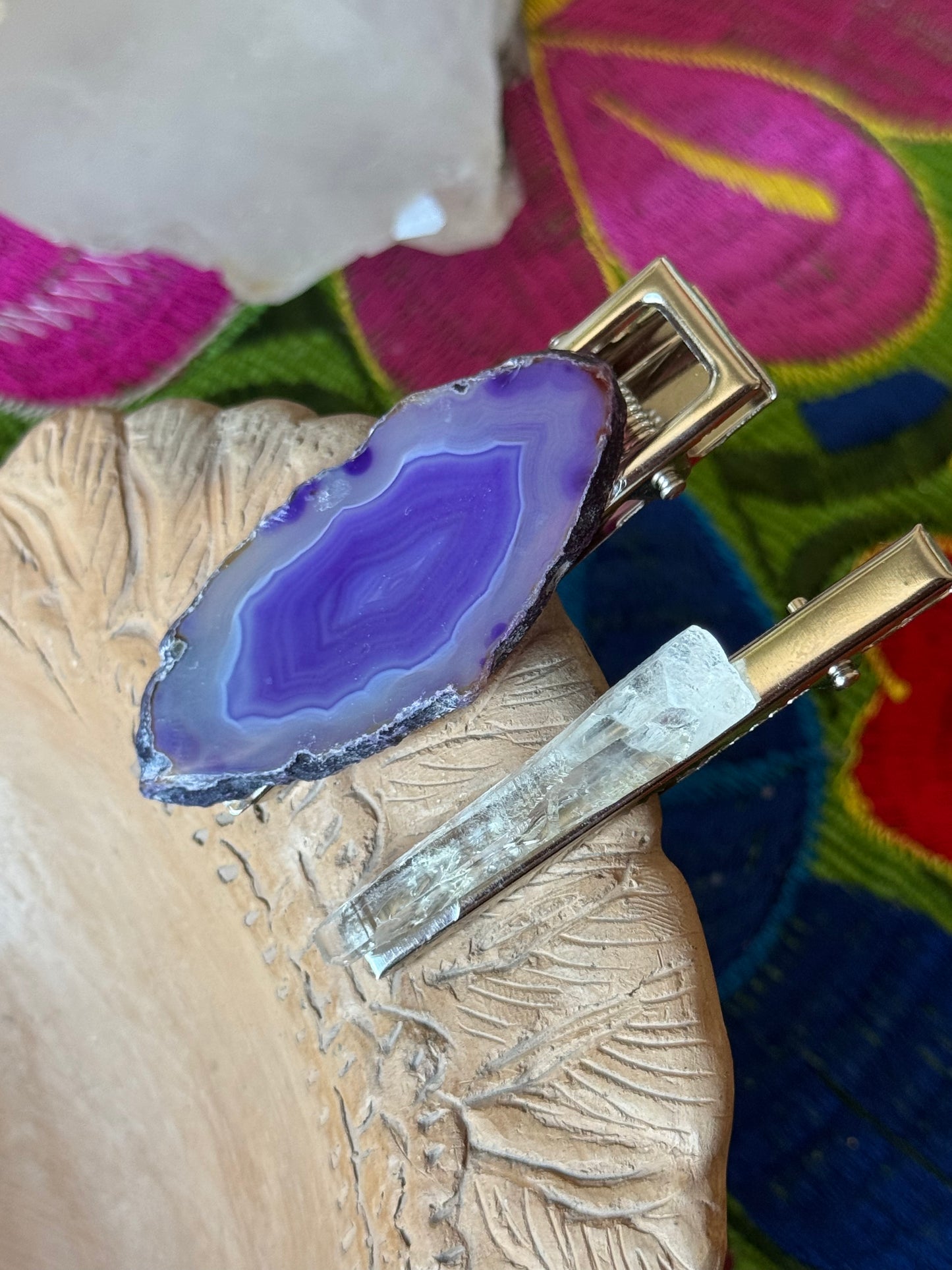 Hair-Pin Crystal Blue