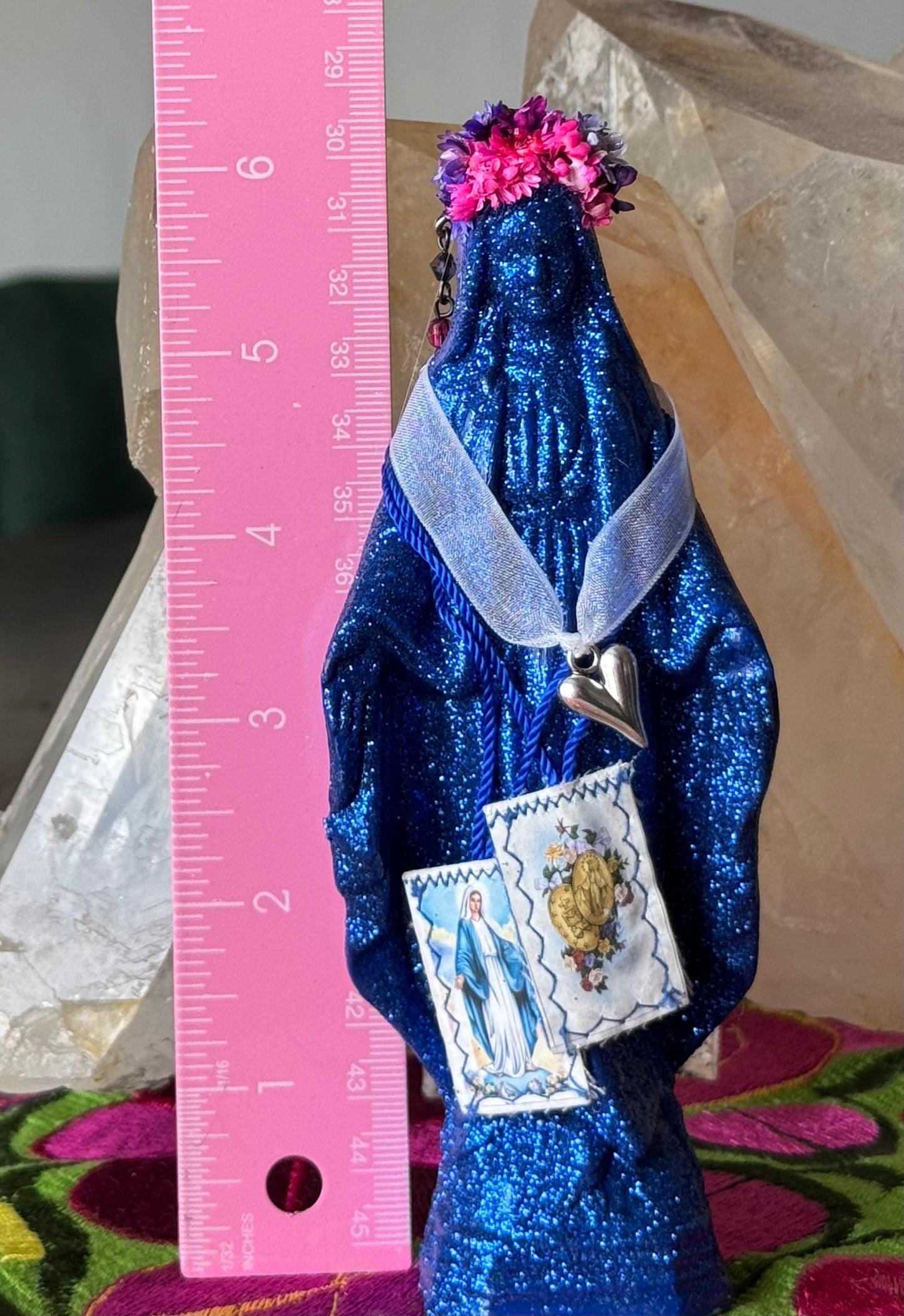 Small Holy Mother Statue (Dark Blue)