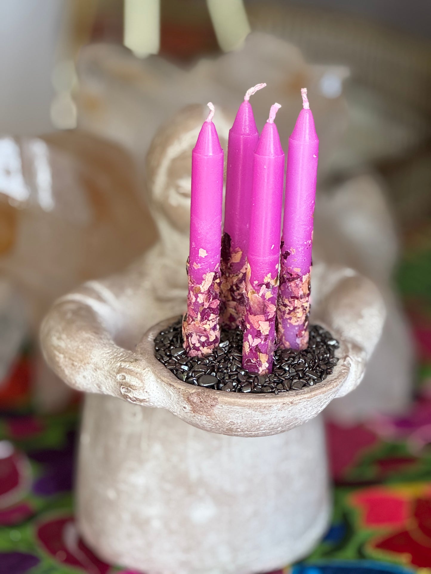 Love & Gratitude Candles (Pink 4.5 in)